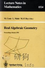 REAL ALGEBRAIC GEOMETRY 1992 PDF电子版封面 354059922;0387559922