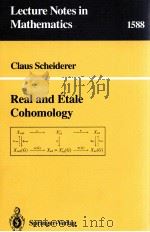 REAL AND ETALE COHOMOLOGY 1994 PDF电子版封面 3540584366