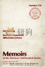 INVOLUTIVE HYPERBOLIC DIFFERENTIAL SYSTEMS   1987  PDF电子版封面  0821824333   