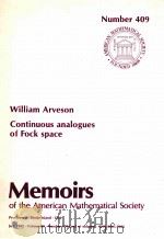 CONTINUOUS ANALOGUES OF FOCK SPACE（1989 PDF版）