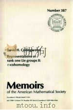 REPRESENTATIONS OF RANK ONE LIE GROUPS II: N-COHOMOLOGY（1988 PDF版）