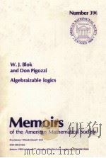 ALGEBRAIZABLE LOGICS 1989 PDF电子版封面 0821824597