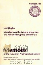 MODULES OVER THE INTEGRAL GROUP RING OF A NON-ABELIAN GROUP OF ORDER PQ（1986 PDF版）