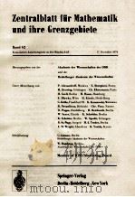 ZENTRALBLATT FUR MATHEMATIK UND IHRE GRENZGEBIETE（1974 PDF版）
