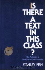 IS THERE A TEXT IN THIS CLASS? 1980 PDF电子版封面 0674467264