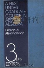 A FIRST UNDER- GRADUATE COURSE IN ABSTRACT ALGEBRA 3RD EDITION 1983 PDF电子版封面 0534011950