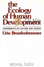 The Ecology of Human Development 1979 PDF电子版封面