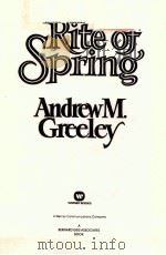 RITE OF SPRING   1987  PDF电子版封面  0446512958   