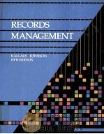 RECORDS MANAGEMENT FIFTH EDITION   1992  PDF电子版封面  0538703350   