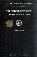 THE SCHWARZ FUNCTION AND ITS APPLICATIONS（1974 PDF版）