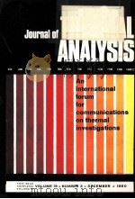JOURNAL OF THERMAL ANALYSIS VOLUME 19 NUMBER 3 AN INTERNATIONAL FORUM FOR COMMUNICATIONS ON THERMAL（1980 PDF版）