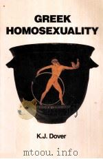 GREEK HOMOSEXUALITY 1989 PDF电子版封面 0674362705