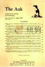 THE AUK VOL.112 NO.2（1995 PDF版）