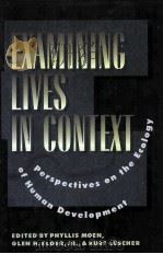 EXAMINING LIVES IN CONTEXT:PERSPECTIVES ON THE ECOLOGY OF HUMAN DEVELOPMENT   1995  PDF电子版封面  1557982937   