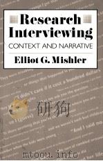 RESEARCH INTERVIEWING 1986 PDF电子版封面 0674764617