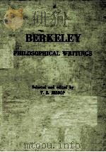 BERKELEY PHILOSOPHICAL WRITINGS 1952 PDF电子版封面