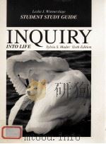 STUDENT STUDY GUIDE INQUIRY INTO LIFE SIXTH EDITION 1991 PDF电子版封面 0697102025