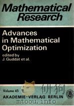 ADVANCES IN MATHEMATICAL OPTIMIZATION（1988 PDF版）