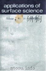 APPLICATIONS OF SURFACE SCIENCE VOLUME 2 NOS.14 1978-1979 1978 PDF电子版封面