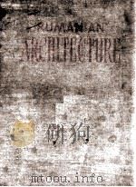 RUMANIAN ARCHITECTURE   1953  PDF电子版封面     