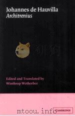 Johannes de Hauvilla Architrenius 1994 PDF电子版封面 0521405661