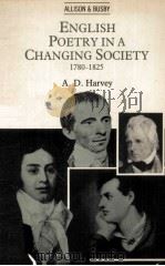 English Poetry in a Changing Society 1780-1825 1980 PDF电子版封面 0850313651