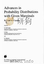 Advances in Probability Distributions with Given Marginals:Beyond the Copulas 1991 PDF电子版封面 0792311536