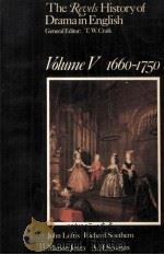 The Revels History of Drama in English VOLUME V 1660-1750 1976 PDF电子版封面 0416813704