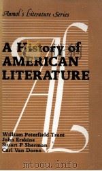 A HISTORY OF AMERICAN LITERATURE Vol.I 1990 PDF电子版封面 8170413885