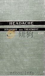 Headache Diagnosis and Treatment   1954  PDF电子版封面     