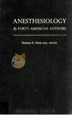 Anesthesiology 1954 PDF电子版封面