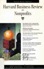 HARVARD BUSINESS REVIEW ON NONPROFITS     PDF电子版封面  9780875849096   