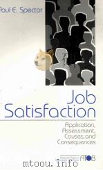 JOB SATISFACTION PDF电子版封面 9780761989233