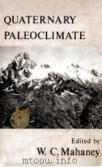 QUATERNARY PALEOCLIMATE 1980 PDF电子版封面 0860940764