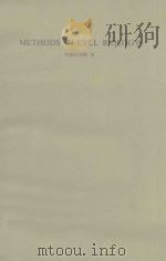 METHODS IN CELL BIOLOGY VOLUME X 1975 PDF电子版封面 0125641109