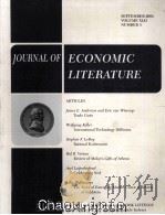 JOURNAL ECONOMIC LITERATURE VOLUME 3 PDF电子版封面