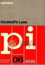 SIEMENS KIRCHHOFF'S LAWS PI 06 1978 PDF电子版封面 3800947226