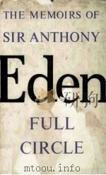 The Memoirs of Sir Anthony Eden 1960 PDF电子版封面