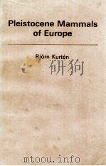 PLEISTOCENE MAMMALS OF EUROPE 1968 PDF电子版封面