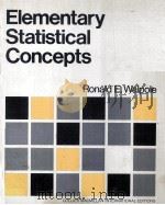 ELEMENTARY STATISTICAL CONCEPTS（1976 PDF版）