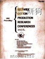 BELTWIDE COTTON PRODUCTION RESEARCH CONFERENCES 1983 PDF电子版封面