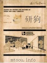 STUDIES ON TRYPSIN-LIKE ENZYMES IN SPERM AND EARLY EMBRYOS（1975 PDF版）