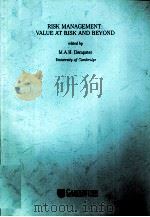 RISK MANAGEMENT VALUE AT RISK AND BEYOND PDF电子版封面 0521781809