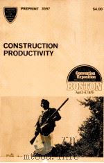 CONSTRUCTION PRODUCTIVITY NO 6 PDF电子版封面