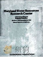 MARYLAND WATER RESOURCES RESEARCH CENTER 1980 PDF电子版封面