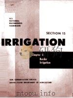 IRRIGATION SECTION 15 1974 PDF电子版封面