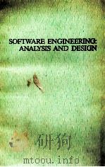 SOFTWARE ENGINEERING:ANALYSIS AND DESIGN（1989 PDF版）
