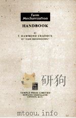 FARM MECHANIZATION HANDBOOK PDF电子版封面 T.HAMMOND CRADOCK