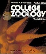COLLEGE ZOOLOGY TENTH EDITION     PDF电子版封面    RICHARD A.BOOLOOTION 