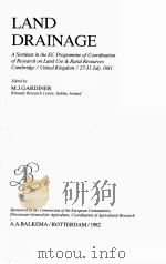 LAND DRAINAGE 1982 PDF电子版封面 9061912458